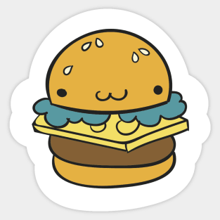 Happpy Little Burger Food Funny Meme T-Shirt Sticker Mug Sticker